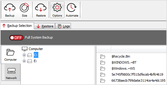 Redstor - Full System Backup